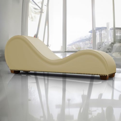 In House | Romantic Chaise Longue Luxury With Lower Decorative Brown Buttons